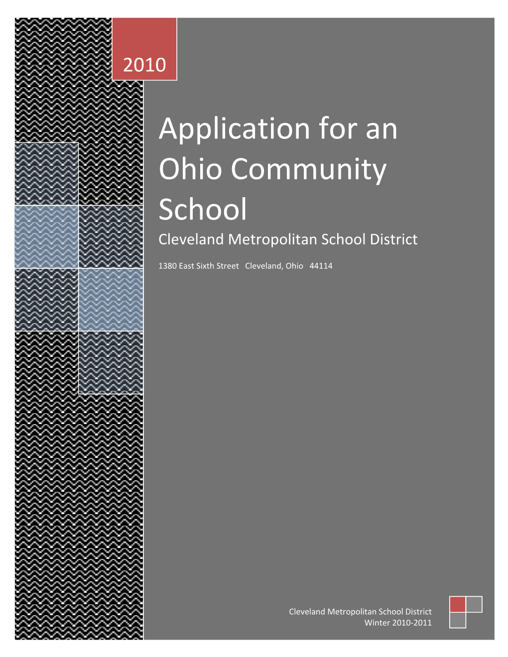Application for an Ohio Community School