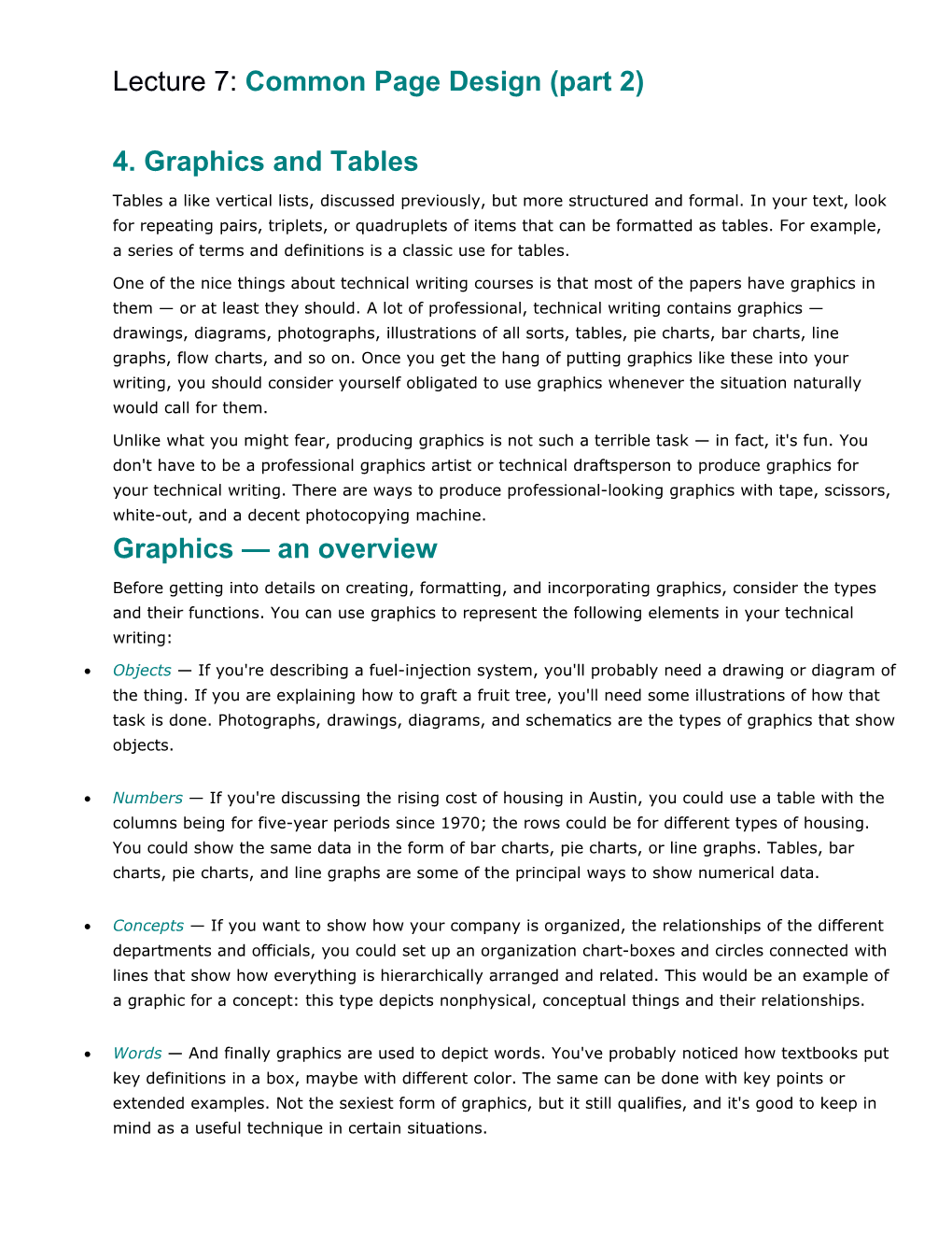 Lecture 7: Common Page Design (Part 2)