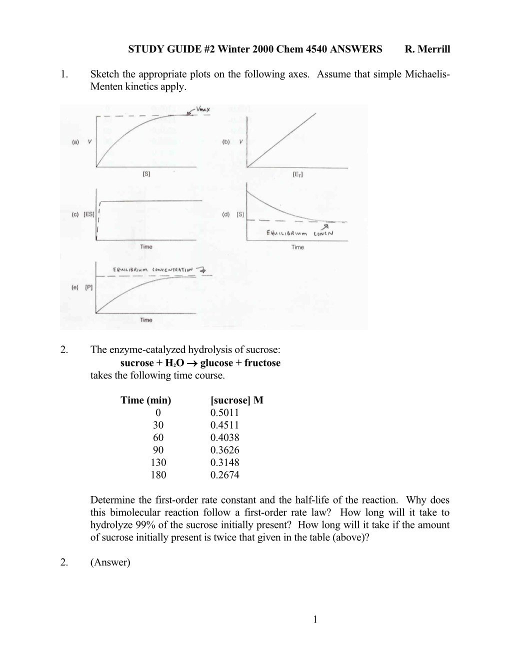 STUDY GUIDE #2 Winter 1997 19-454	R