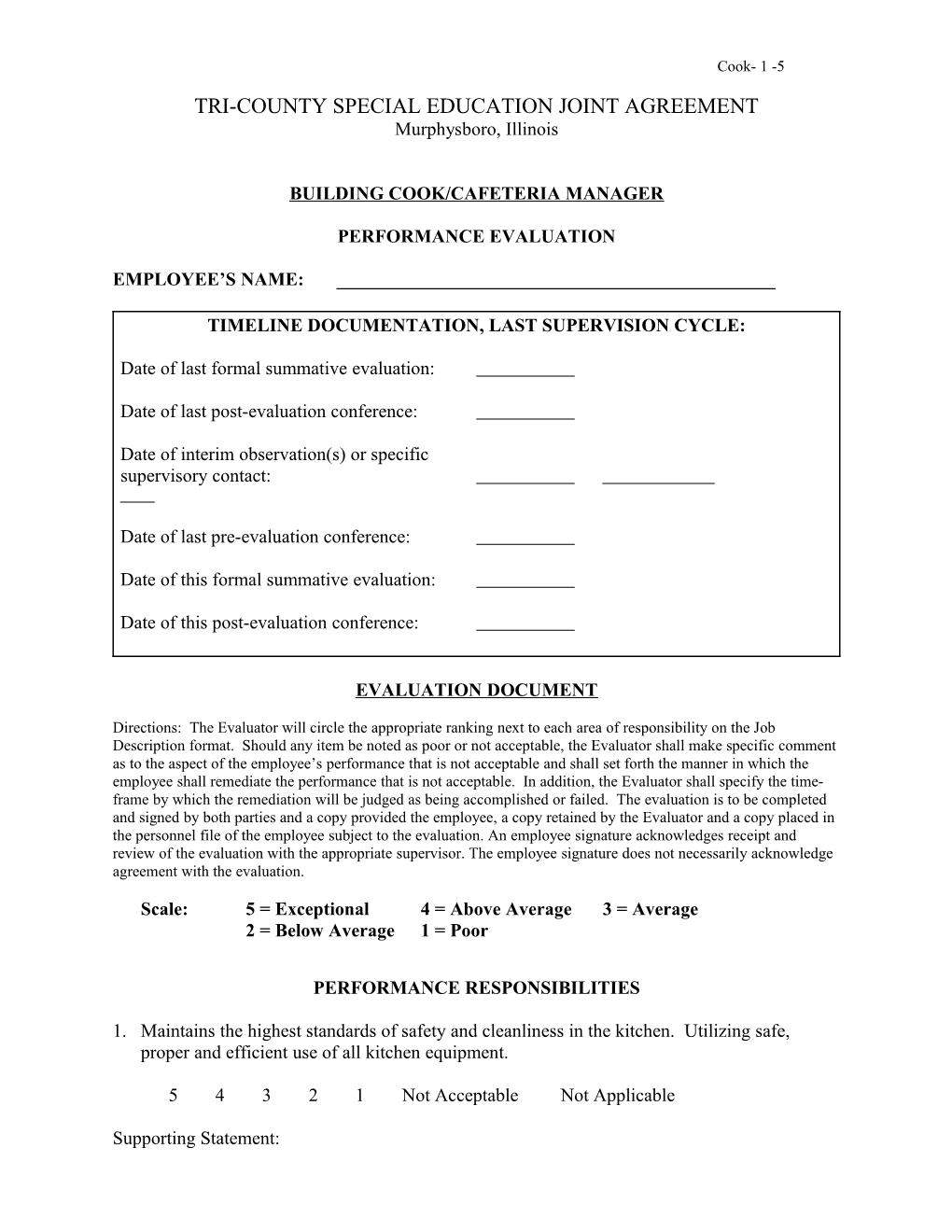 Tri-County Special Education Joint Agreement