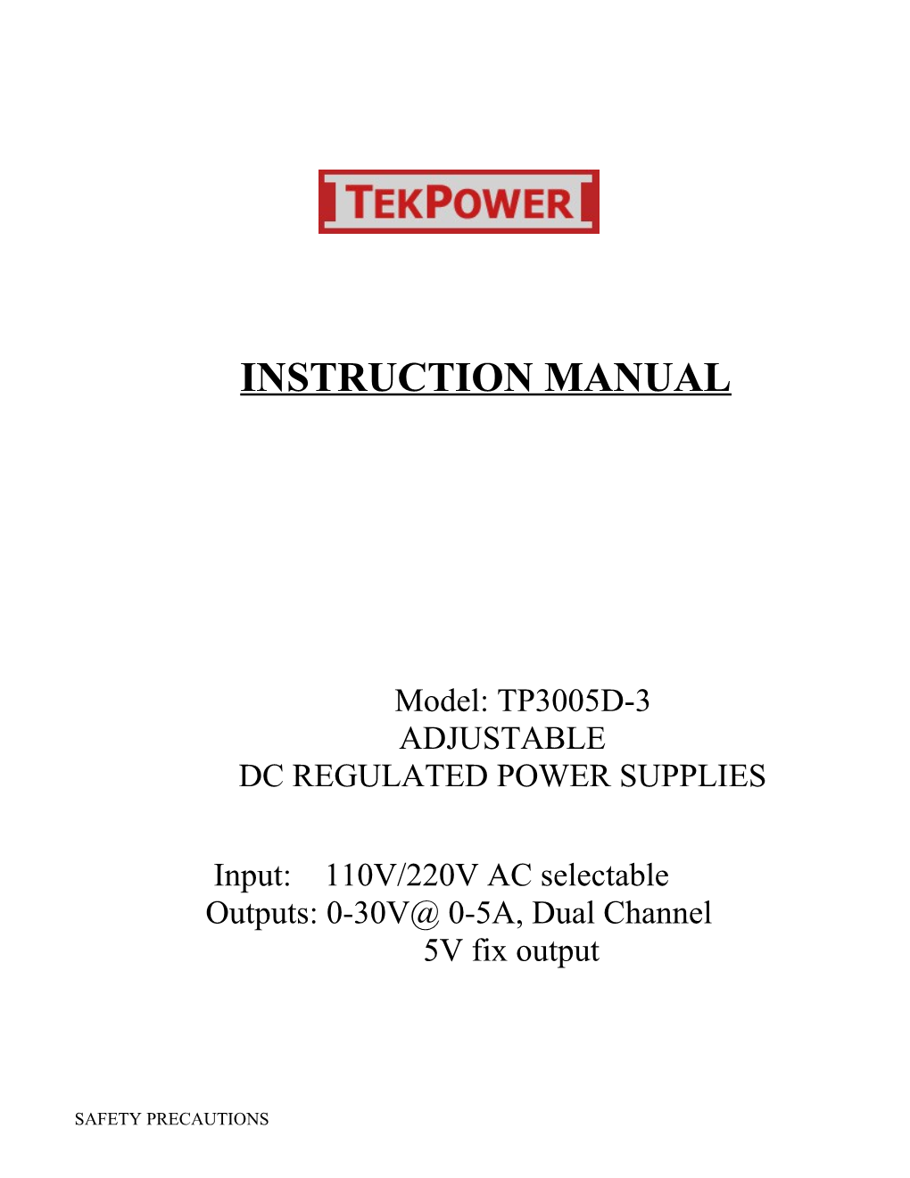 The Model M10-SP Series Is High-Precision DC Regulated DC Regulated Power Supply, With