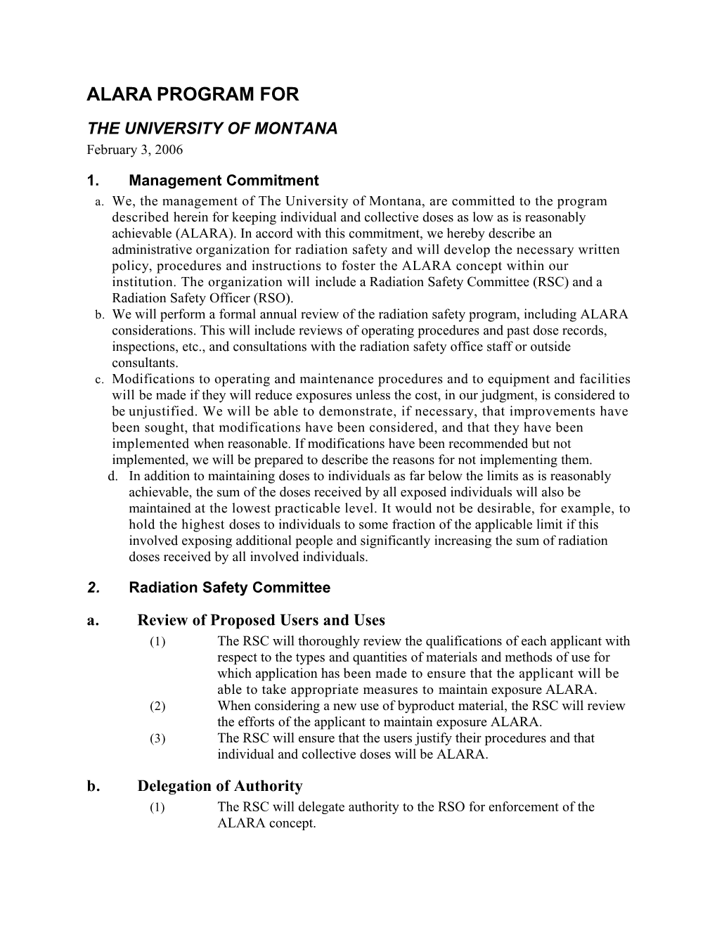 University of Montana License Application 44