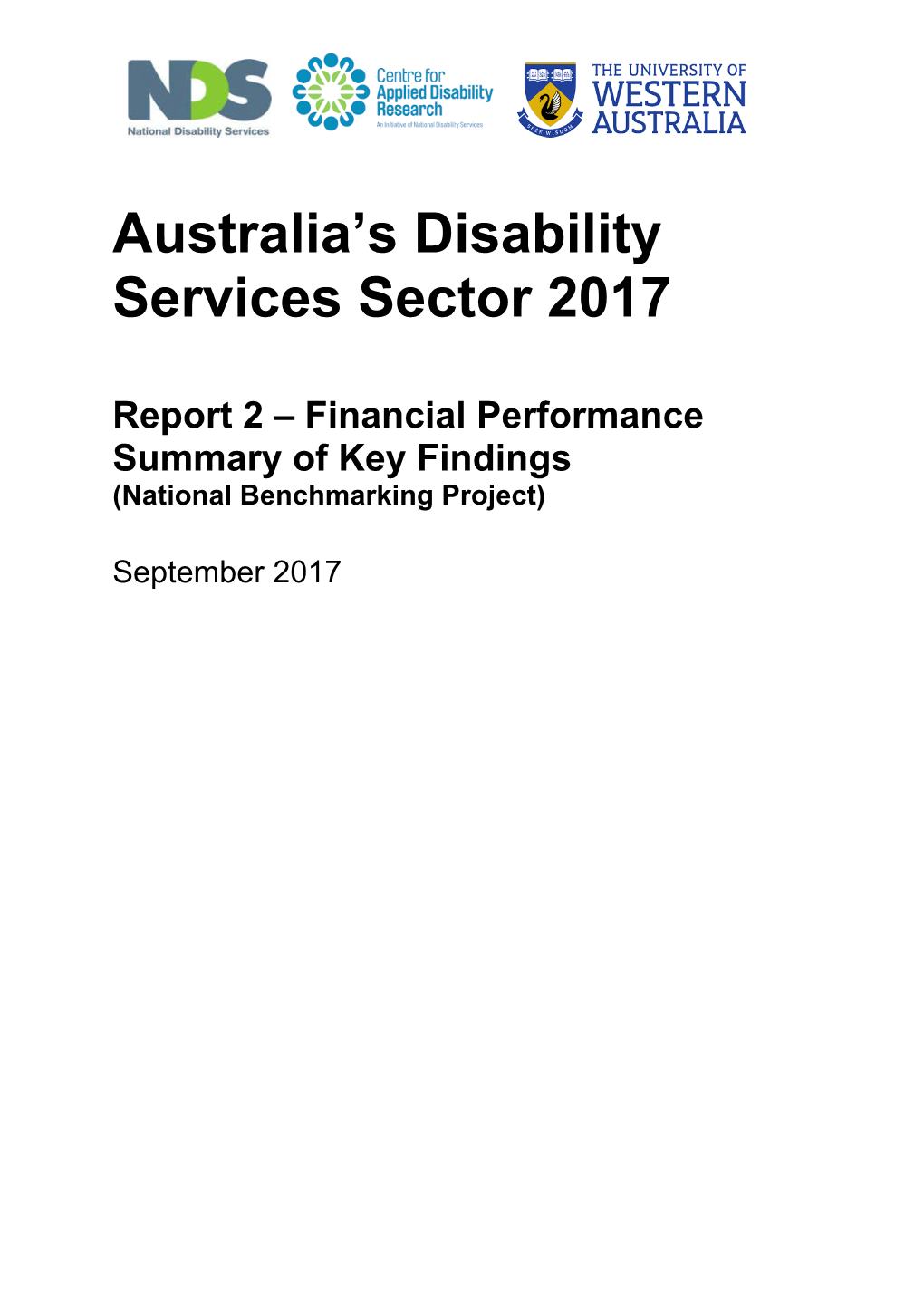 Australia S Disability Services Sector 2017 - Report 2