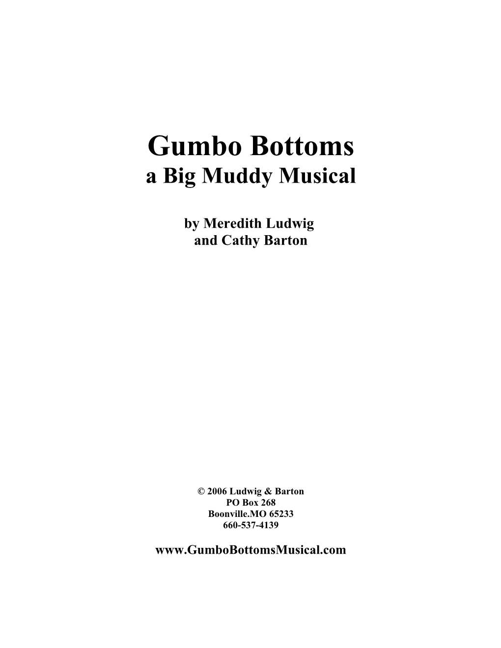 A Big Muddy Musical