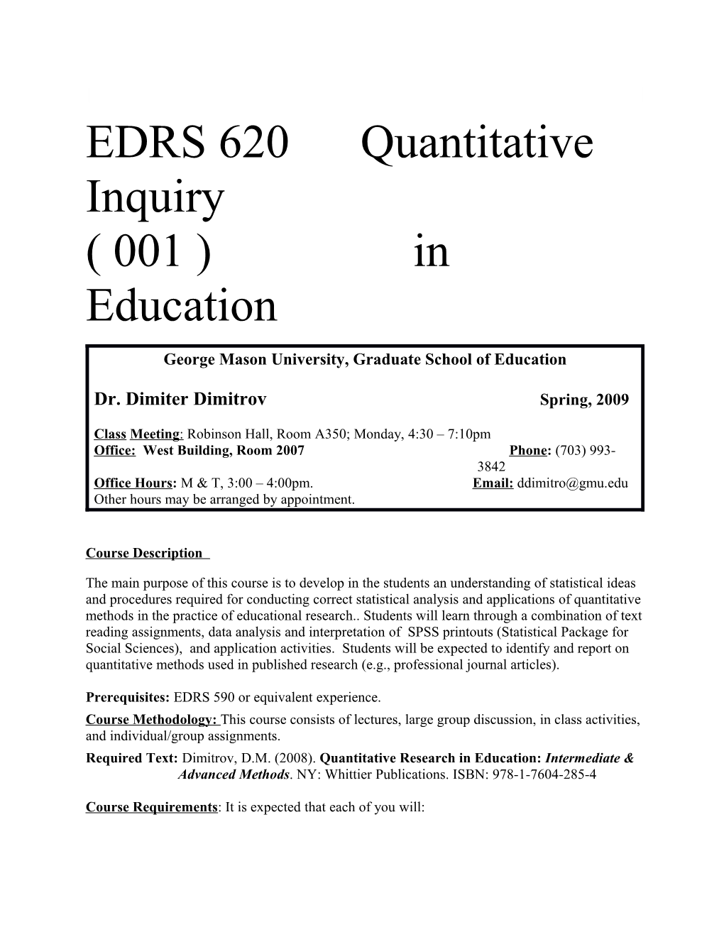 Georgemasonuniversity, Graduateschool of Education