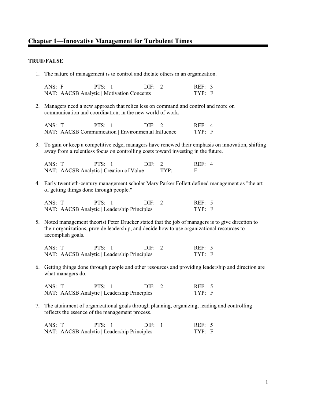 Chapter 1 Innovative Management for Turbulent Times