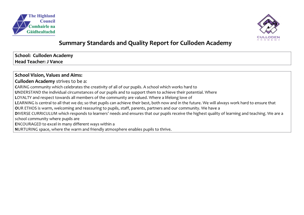 School: Culloden Academy
