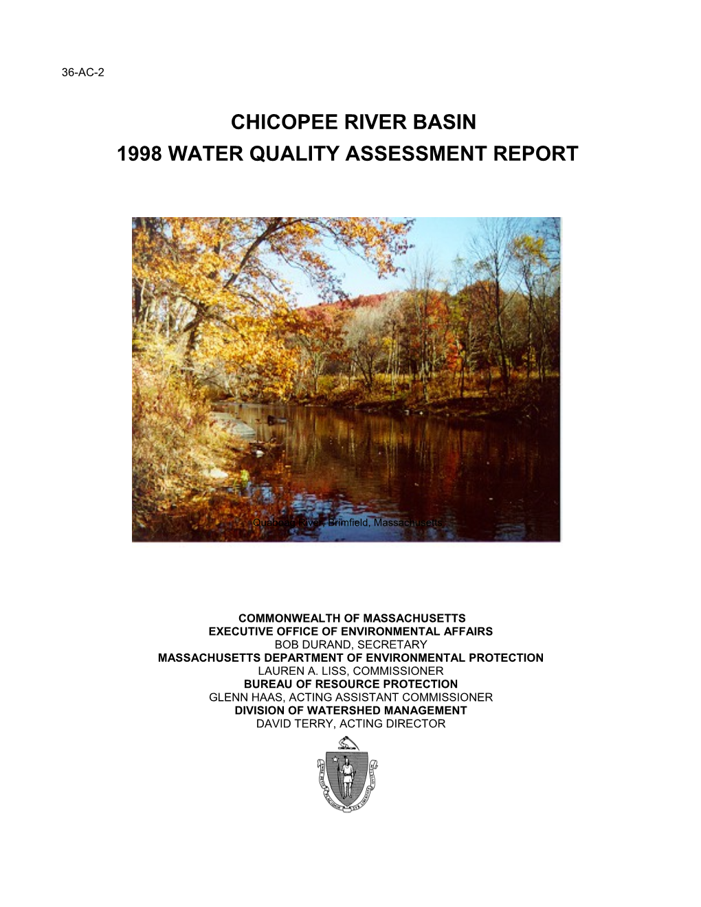 1998 Water Quality Assessment Report