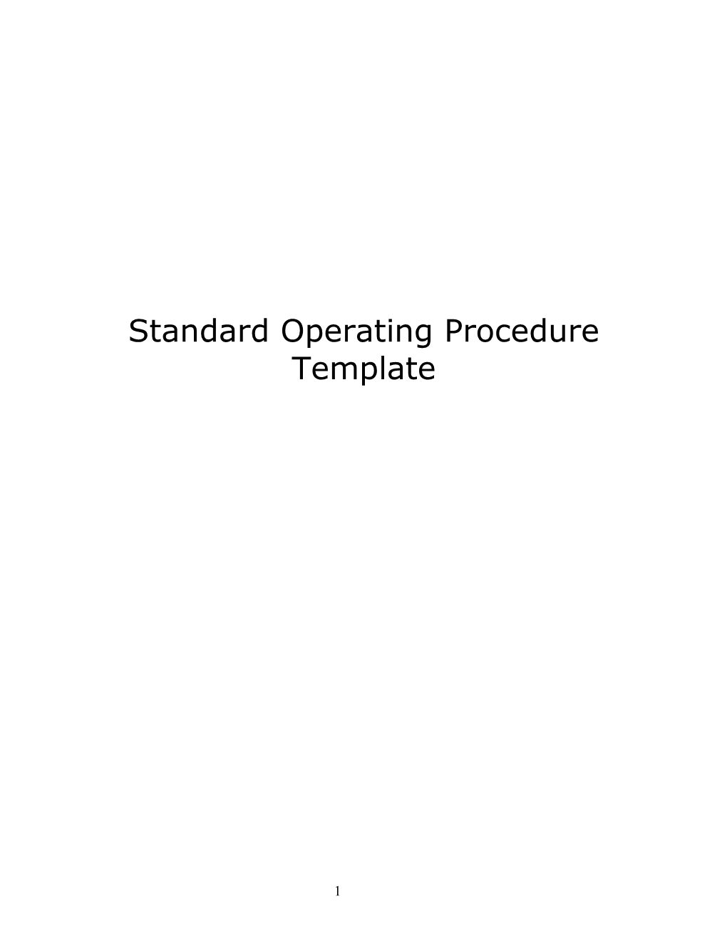 Segway Standard Operating Procedureoverview