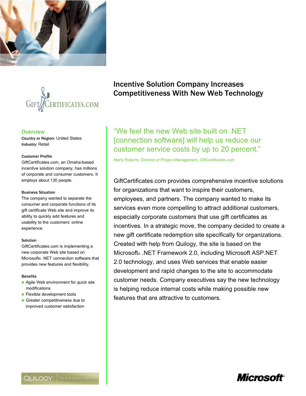 Incentive Solution Company Increases Competitiveness with New Web Technology