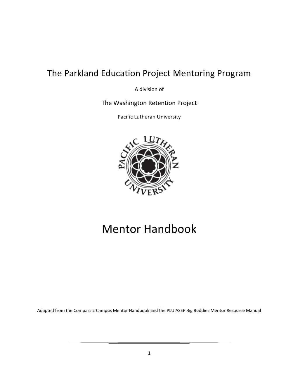 The Parkland Education Project Mentoring Program