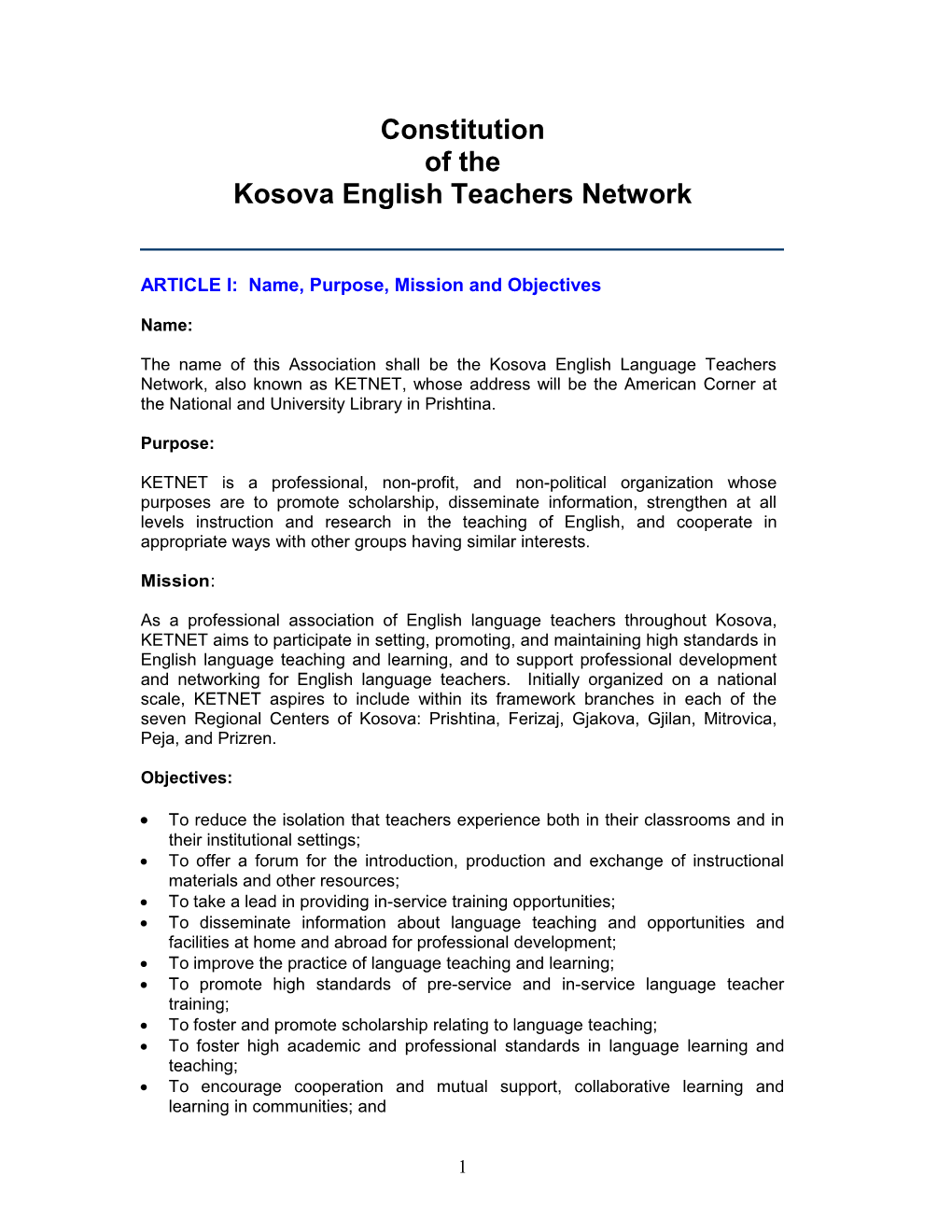 Kosova English Teachers Network