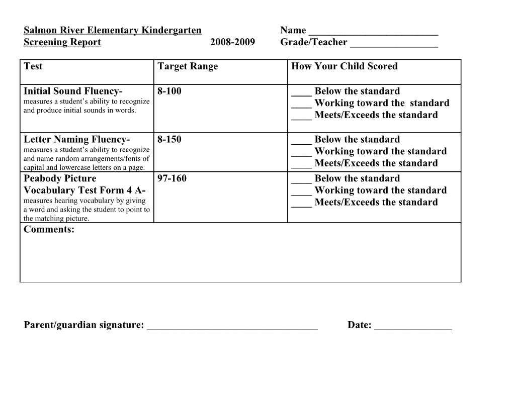 Salmon River Elementary K-3