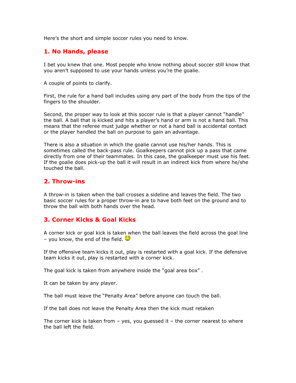 Here S the Short and Simple Soccer Rules You Need to Know