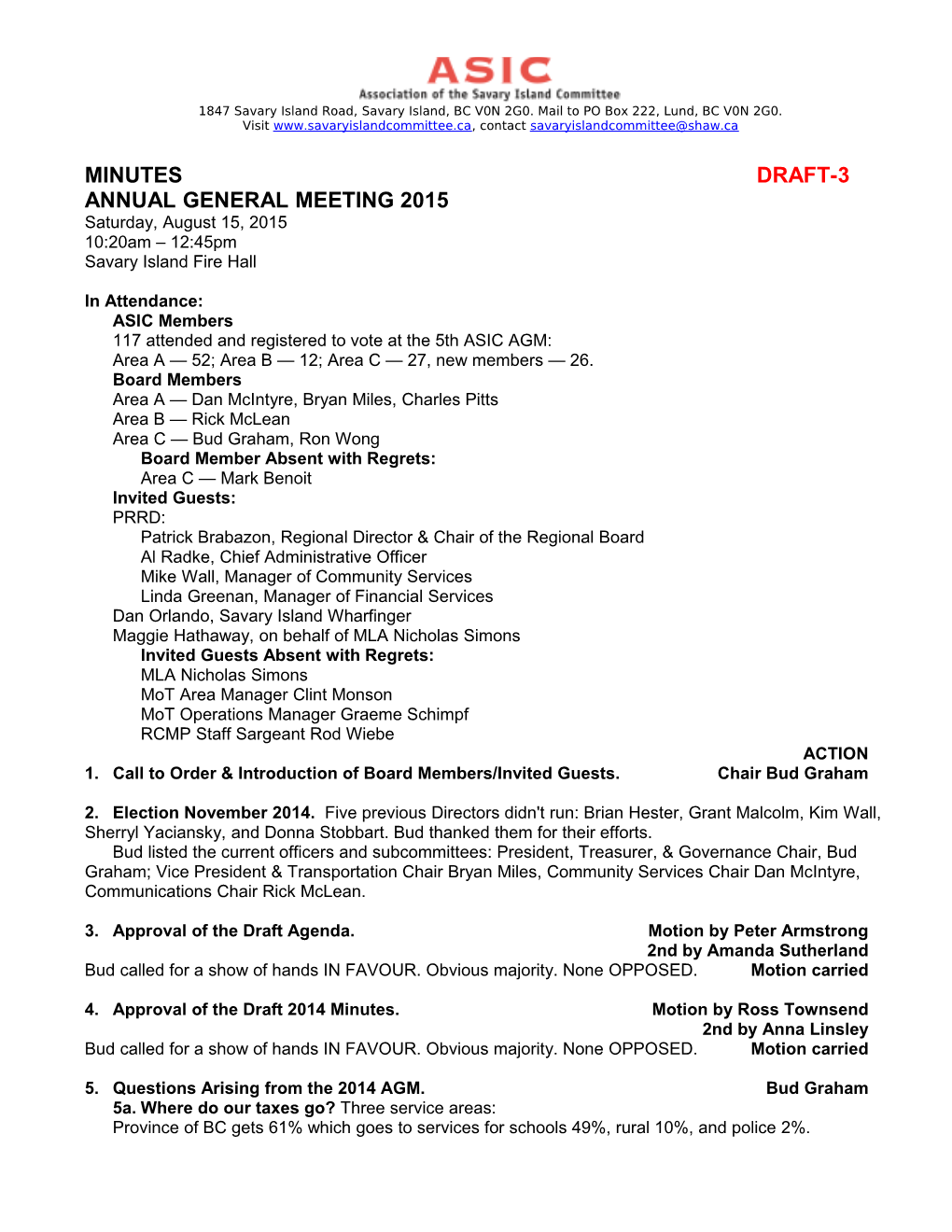 Annual General Meeting 2015