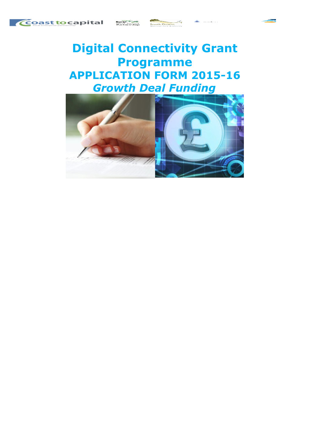 Digital Connectivity Grant Programme Application Form 2015-16