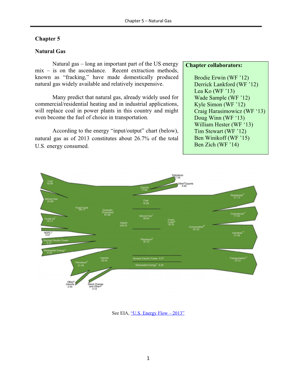 Chapter 5 Natural Gas