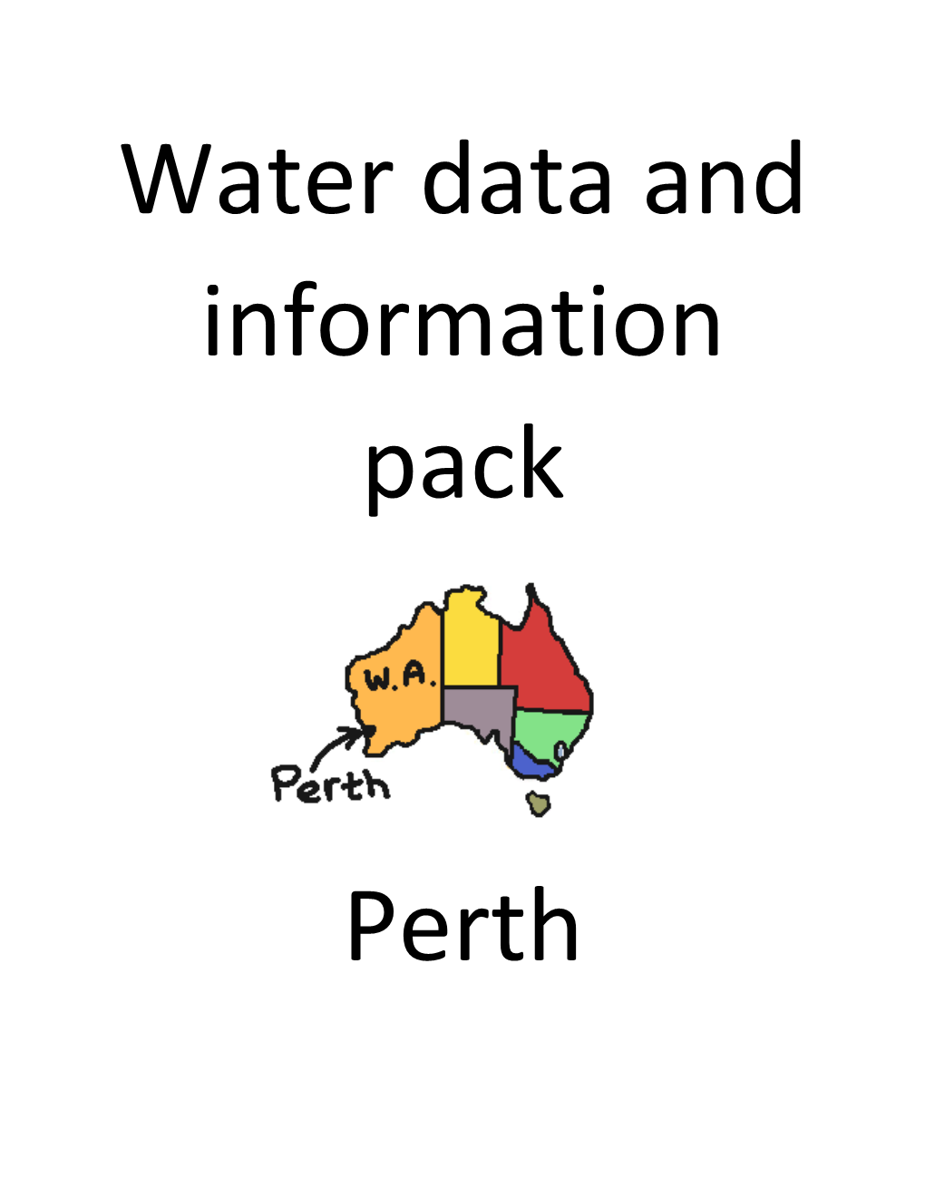 Water Data and Information Pack