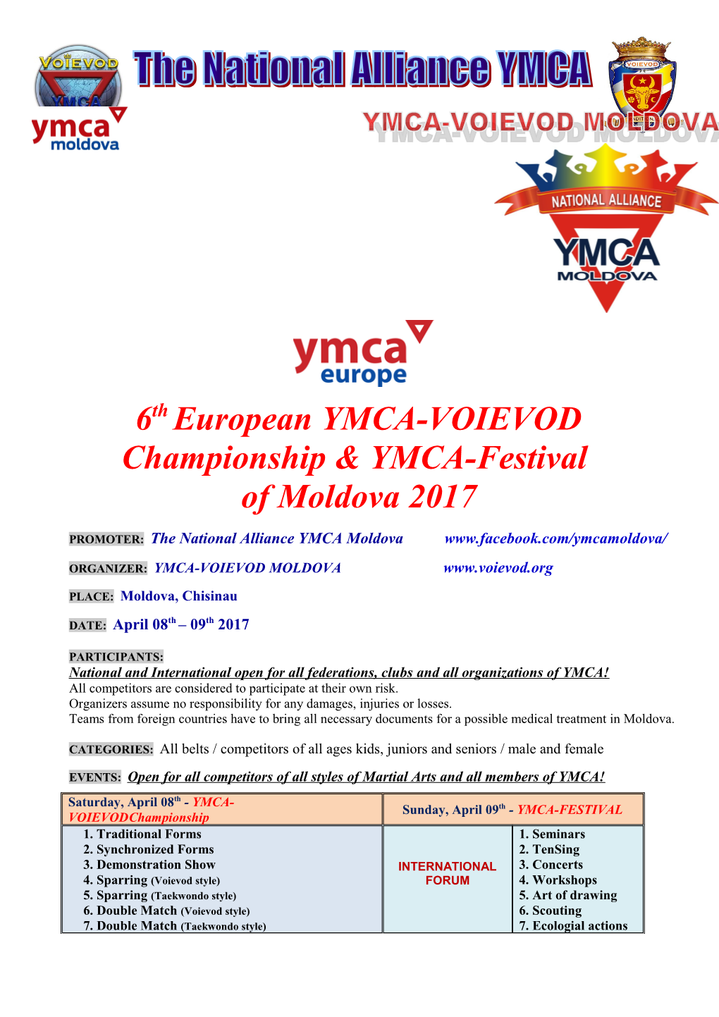 PROMOTER: the National Alliance YMCA Moldova