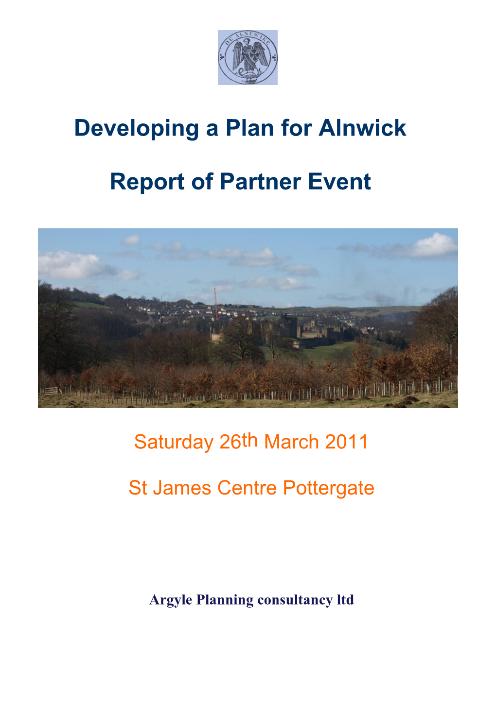 Developing a Plan for Alnwick