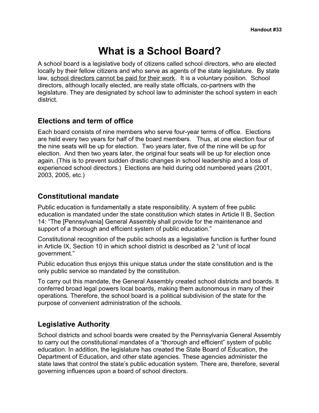 What Is a School Board