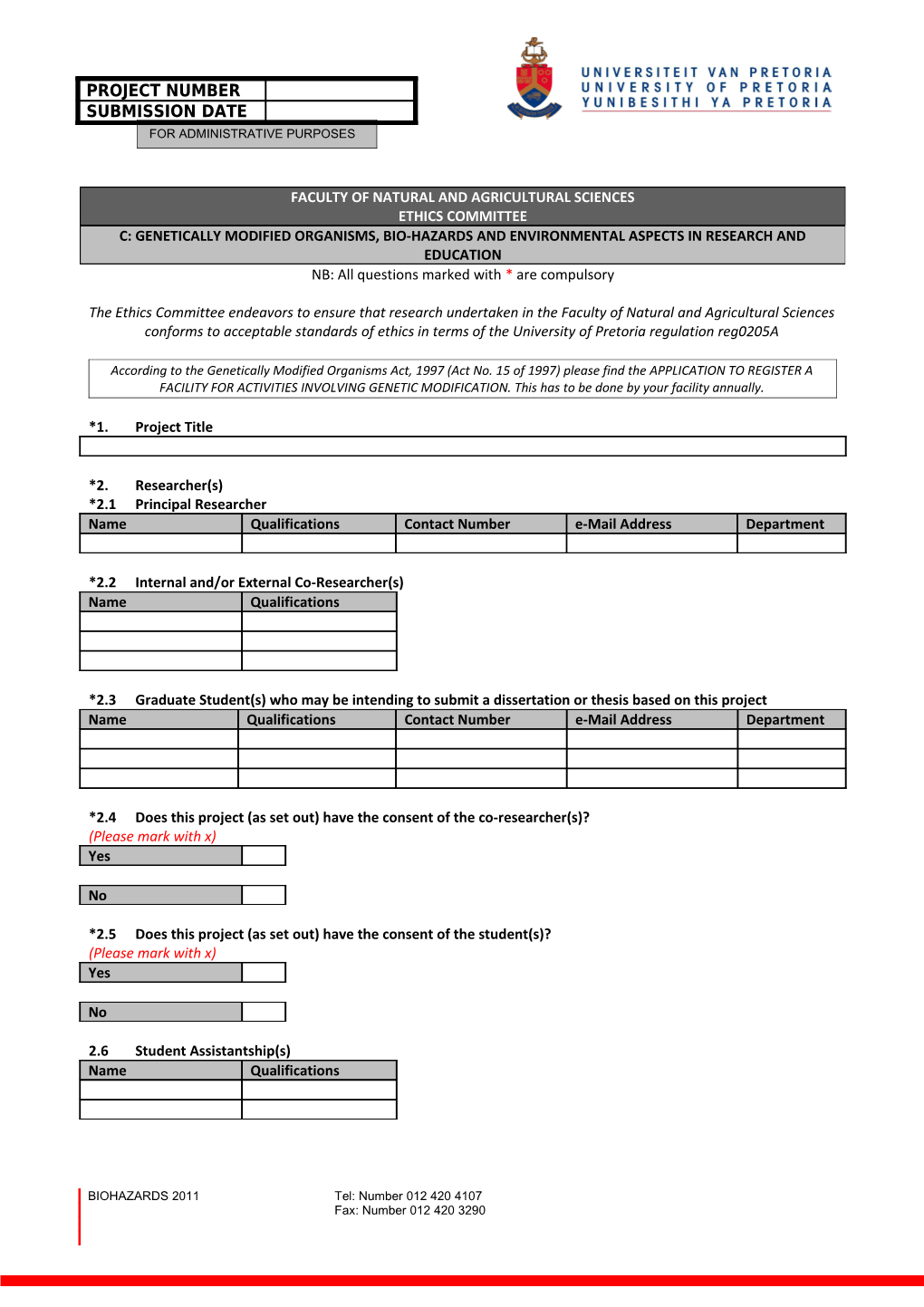 NB: All Questions Marked with * Are Compulsory