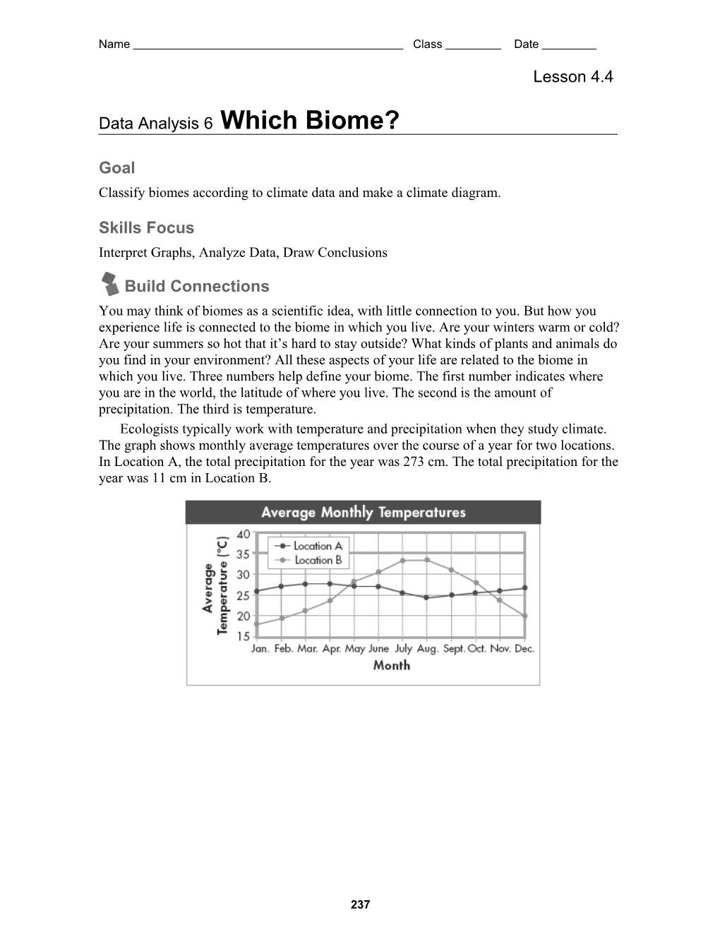 Data Analysis 6 Which Biome?