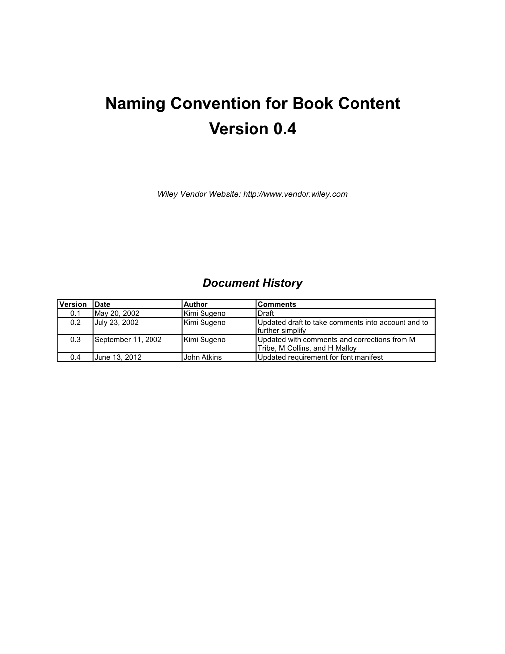 Extended Specification for Filenaming Content Units and Creating Directory Structure