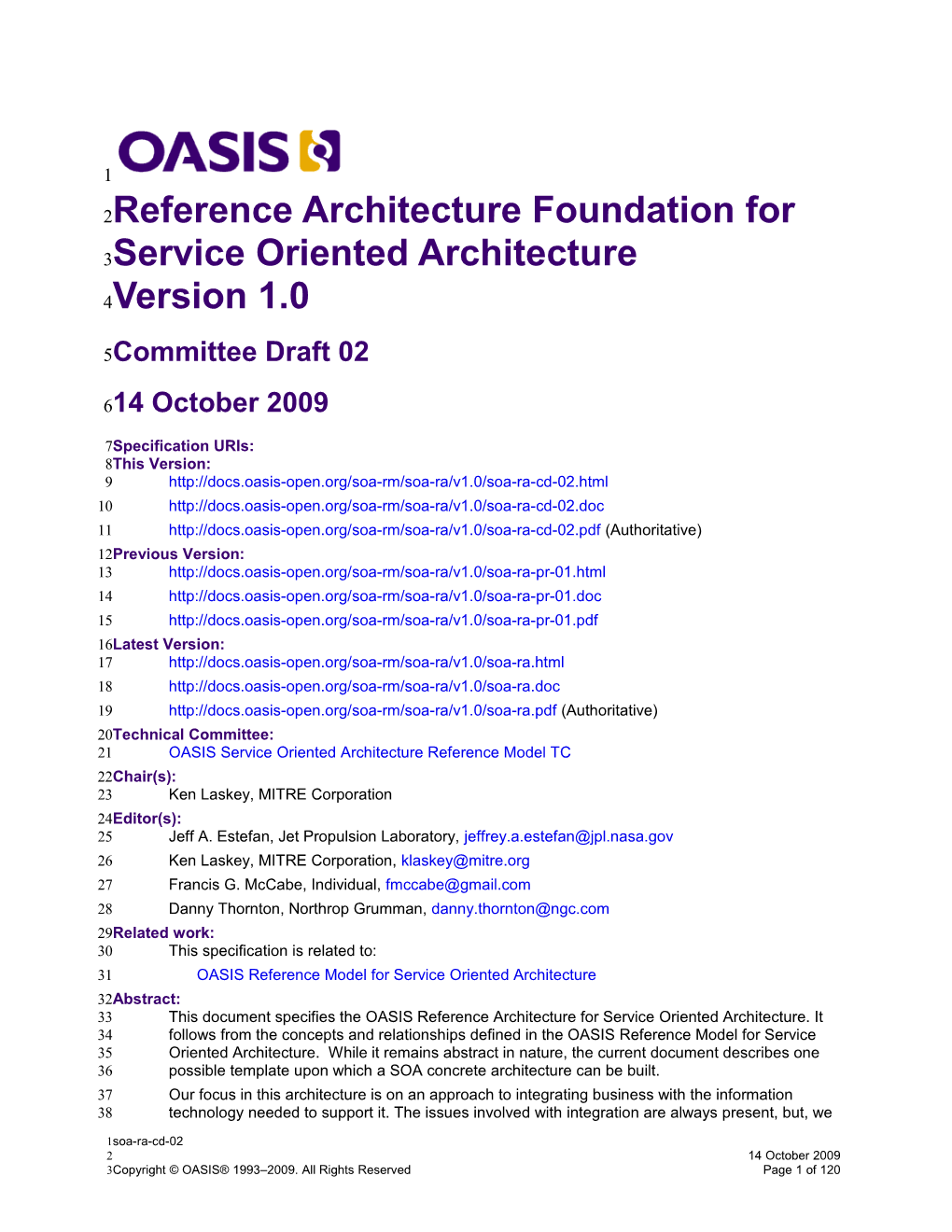 Service Oriented Architecture Reference Architecture