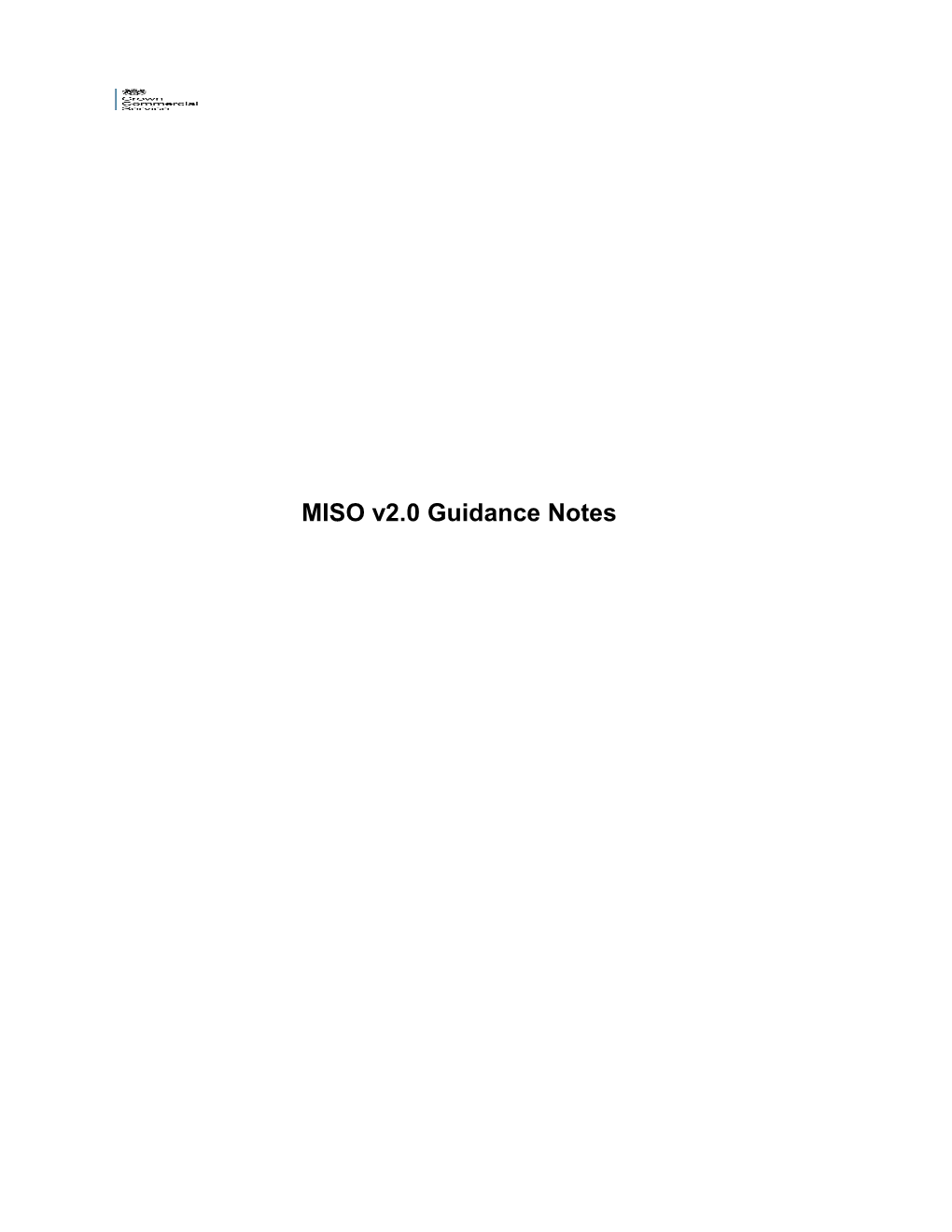MISO V2.0 Guidancenotes