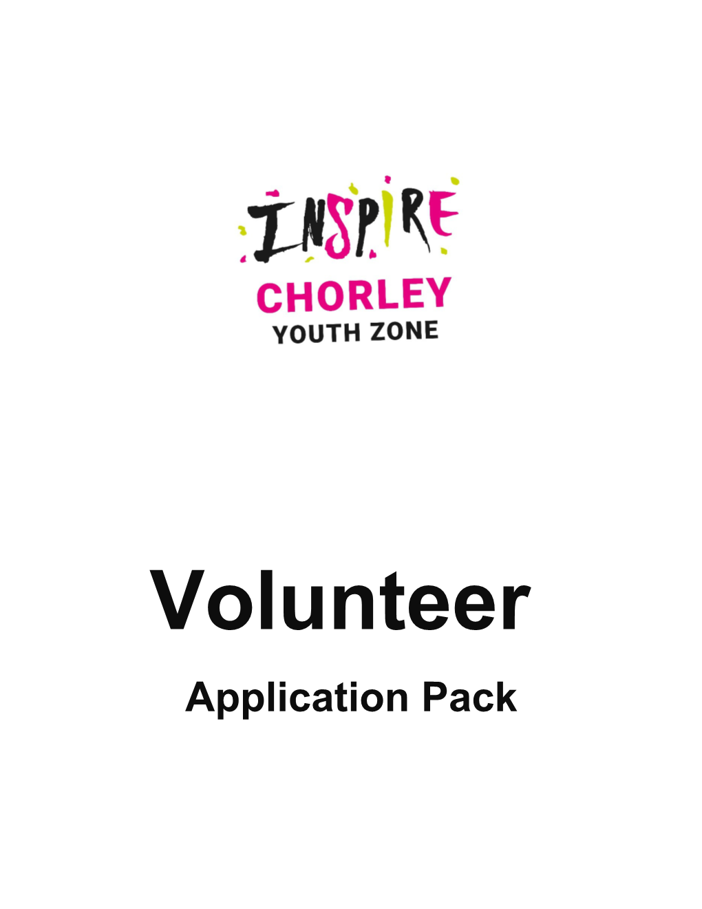 Thank You for Your Interest in Volunteering with Us at Inspire Youth Zone
