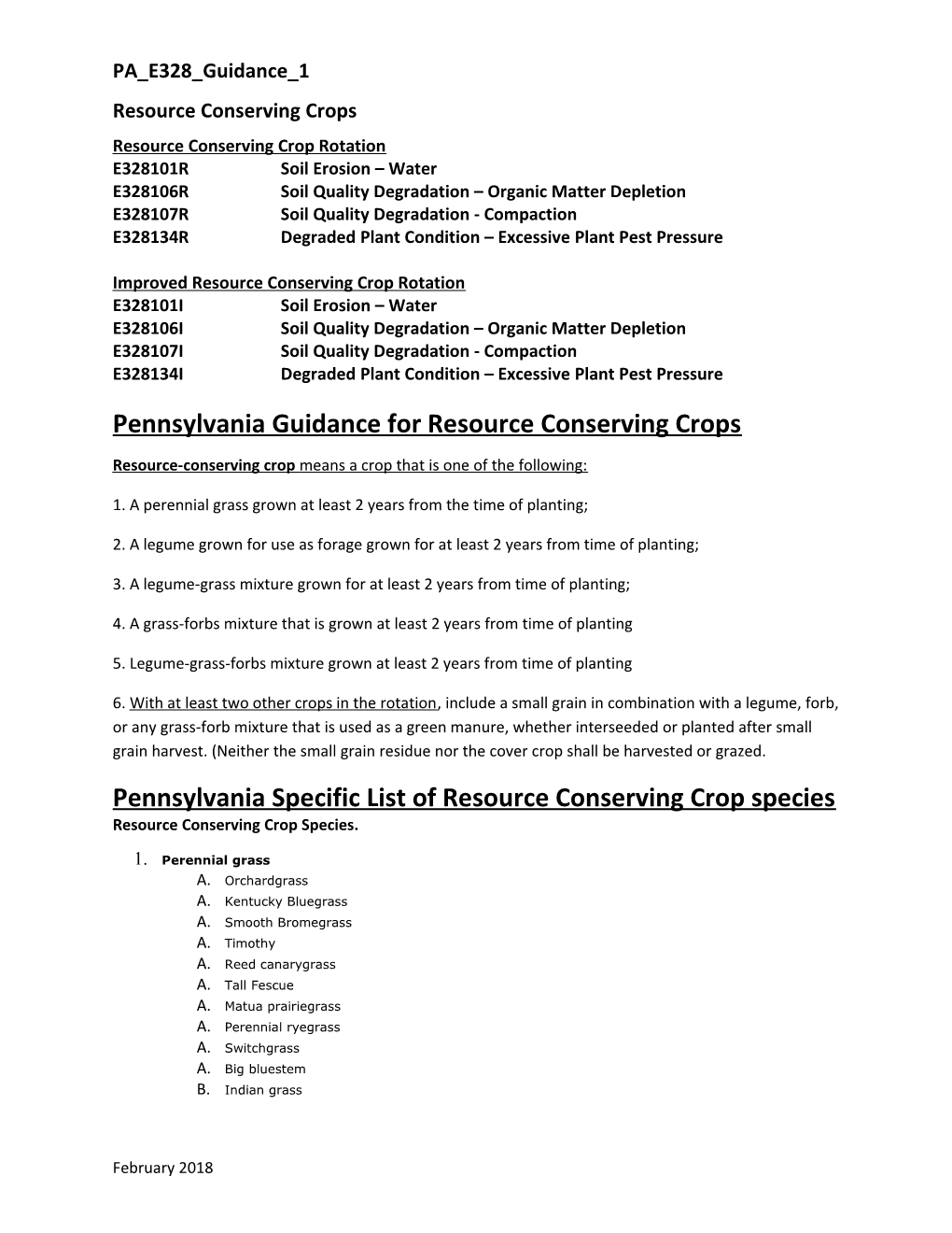 Resource Conserving Crop Rotation