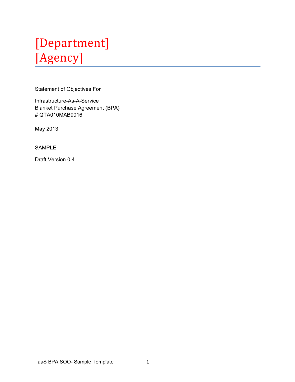 Department Agency