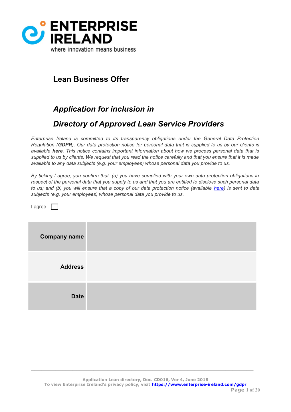 Directory of Approved Lean Service Providers
