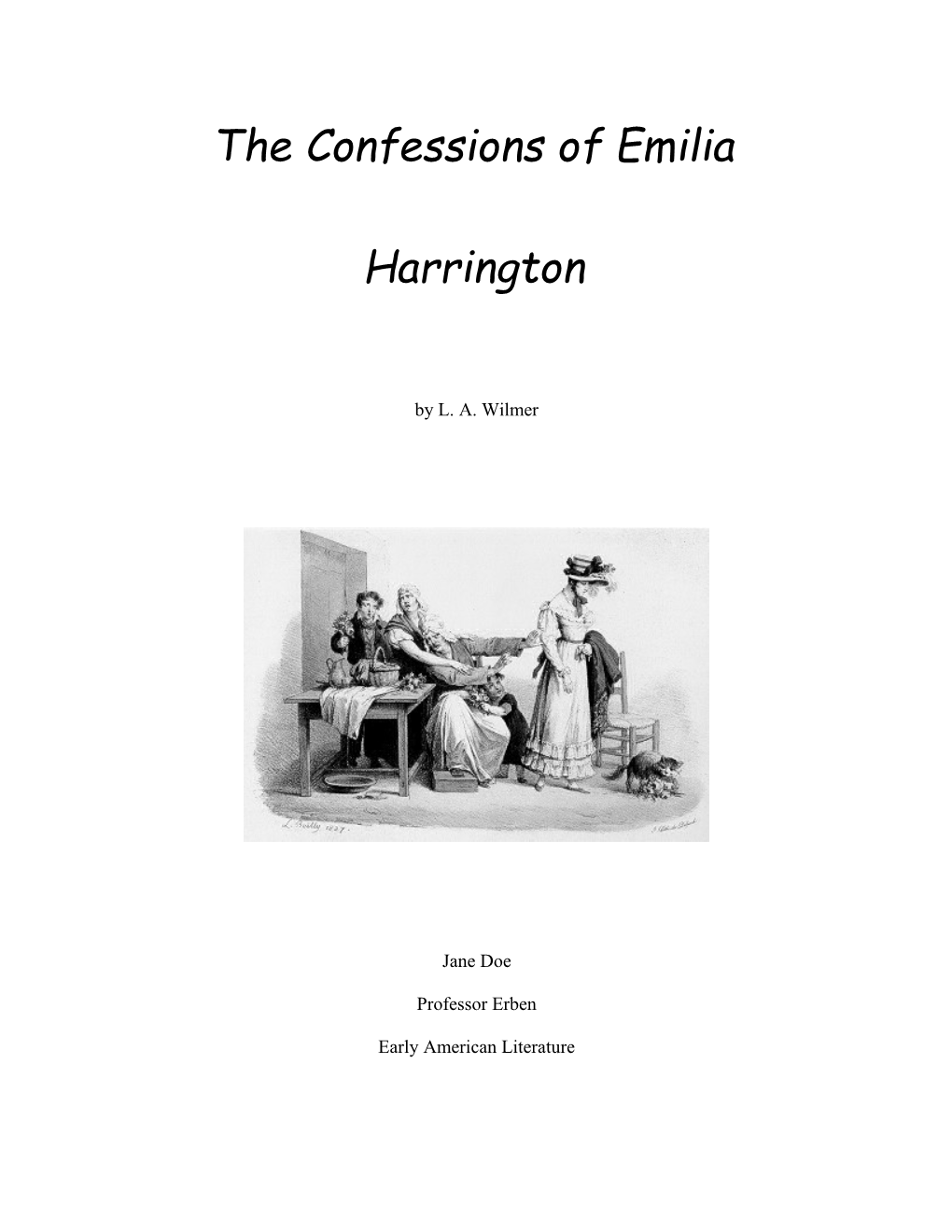 The Confessions of Emilia Harrington