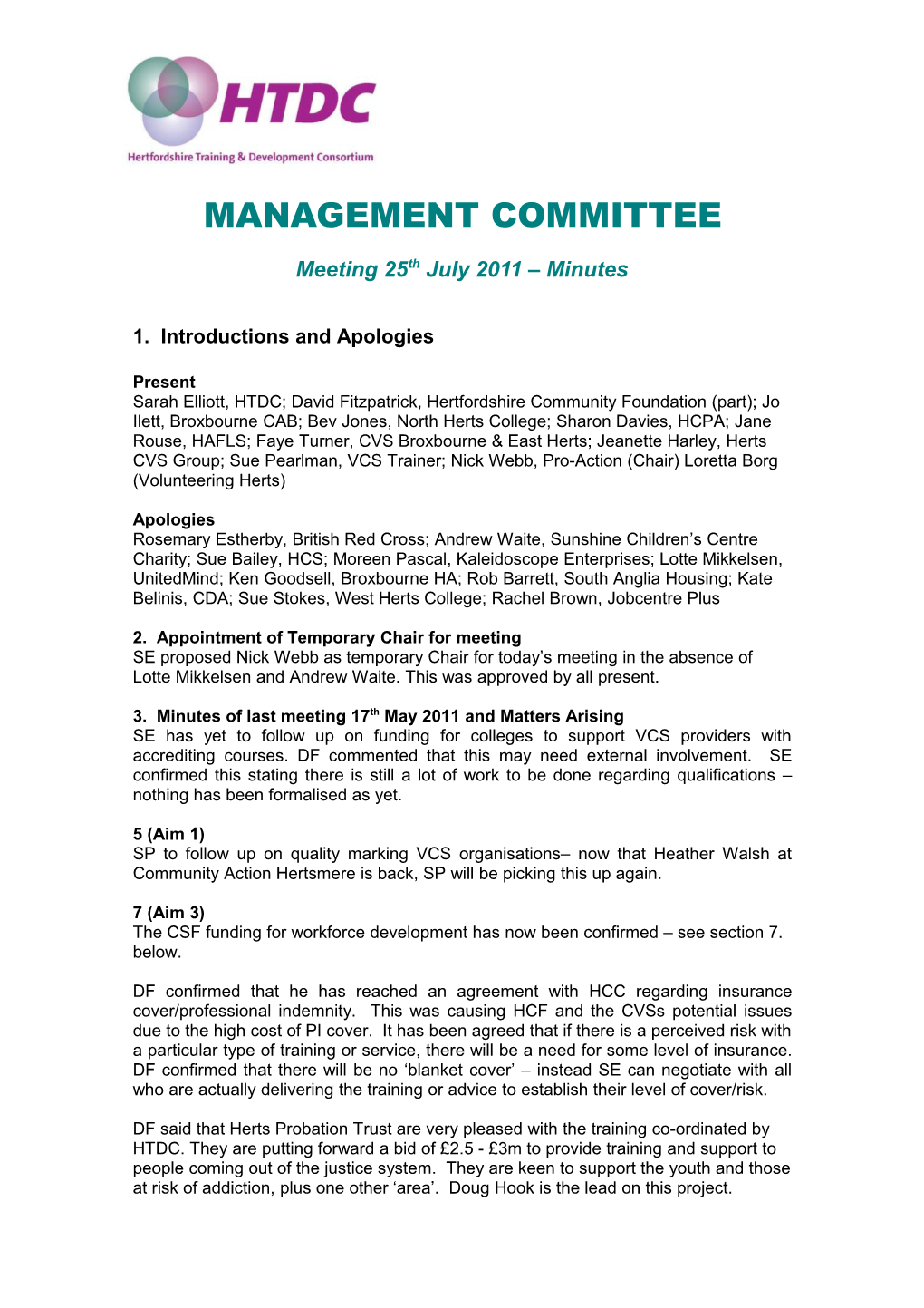 Management Committee