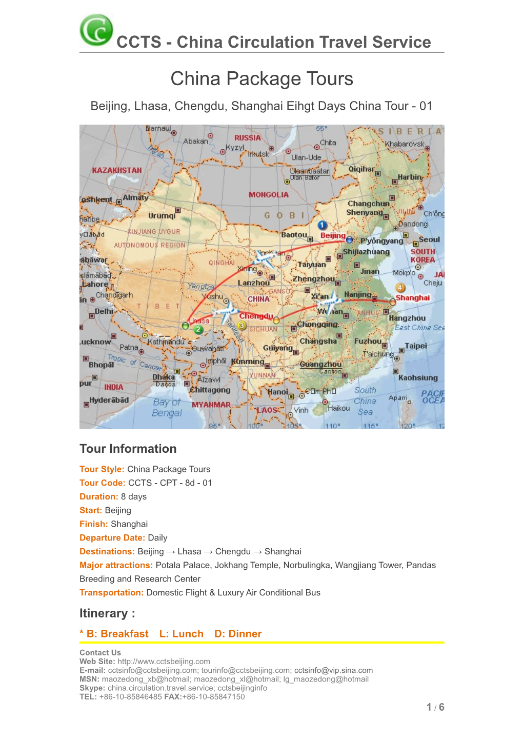 Beijing, Lhasa, Chengdu, Shanghai Eihgt Days China Tour - 01