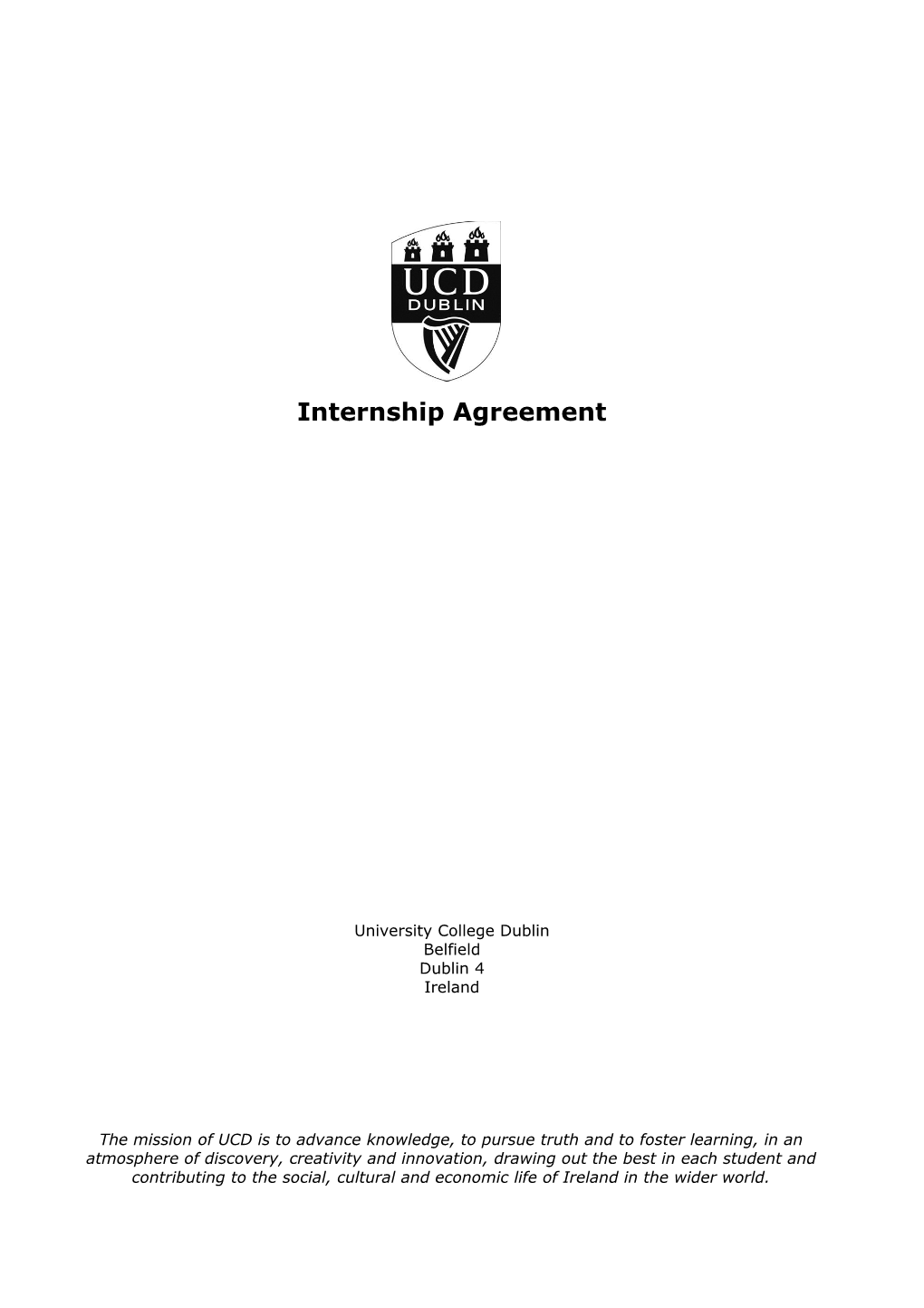 Work Placement Agreement (Ireland)