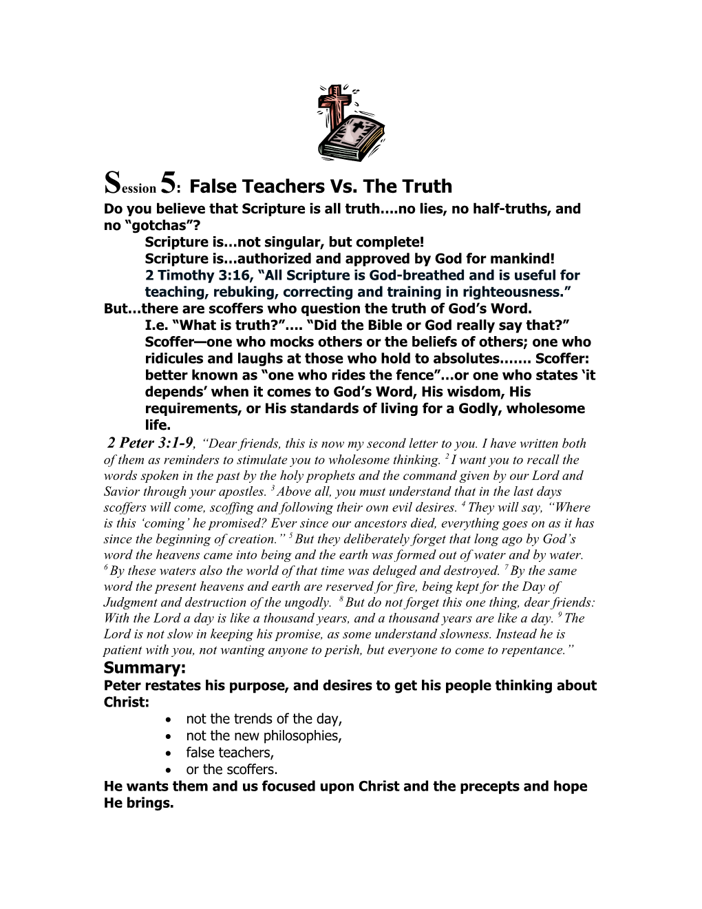 Session 5: False Teachers Vs. the Truth