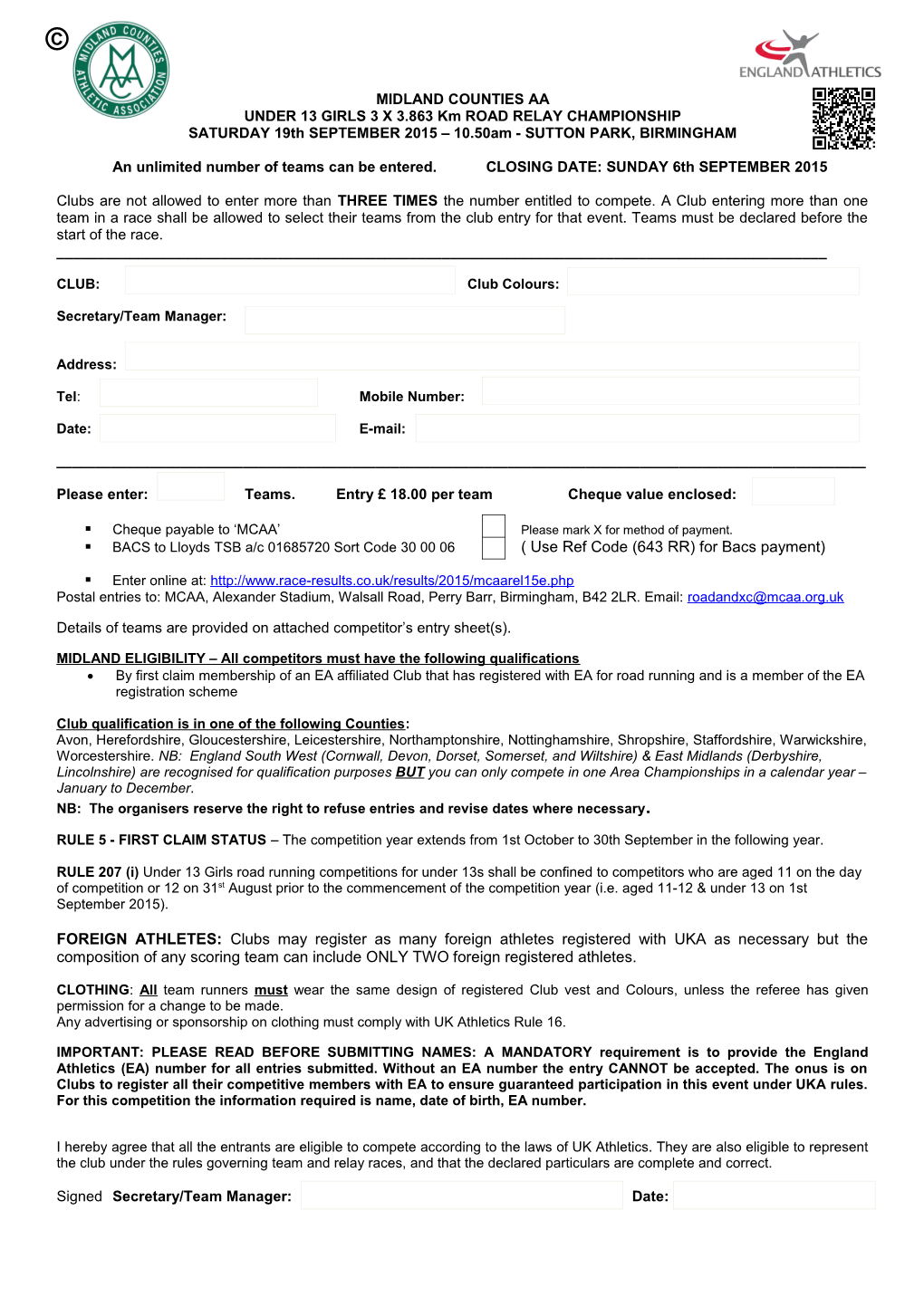 Midland Counties Athletics Association