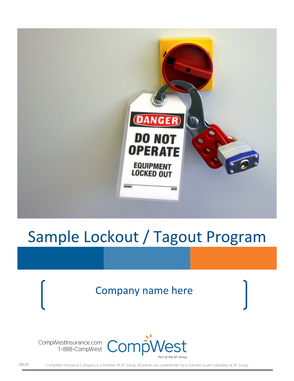 Sample Lockout / Tagout Program