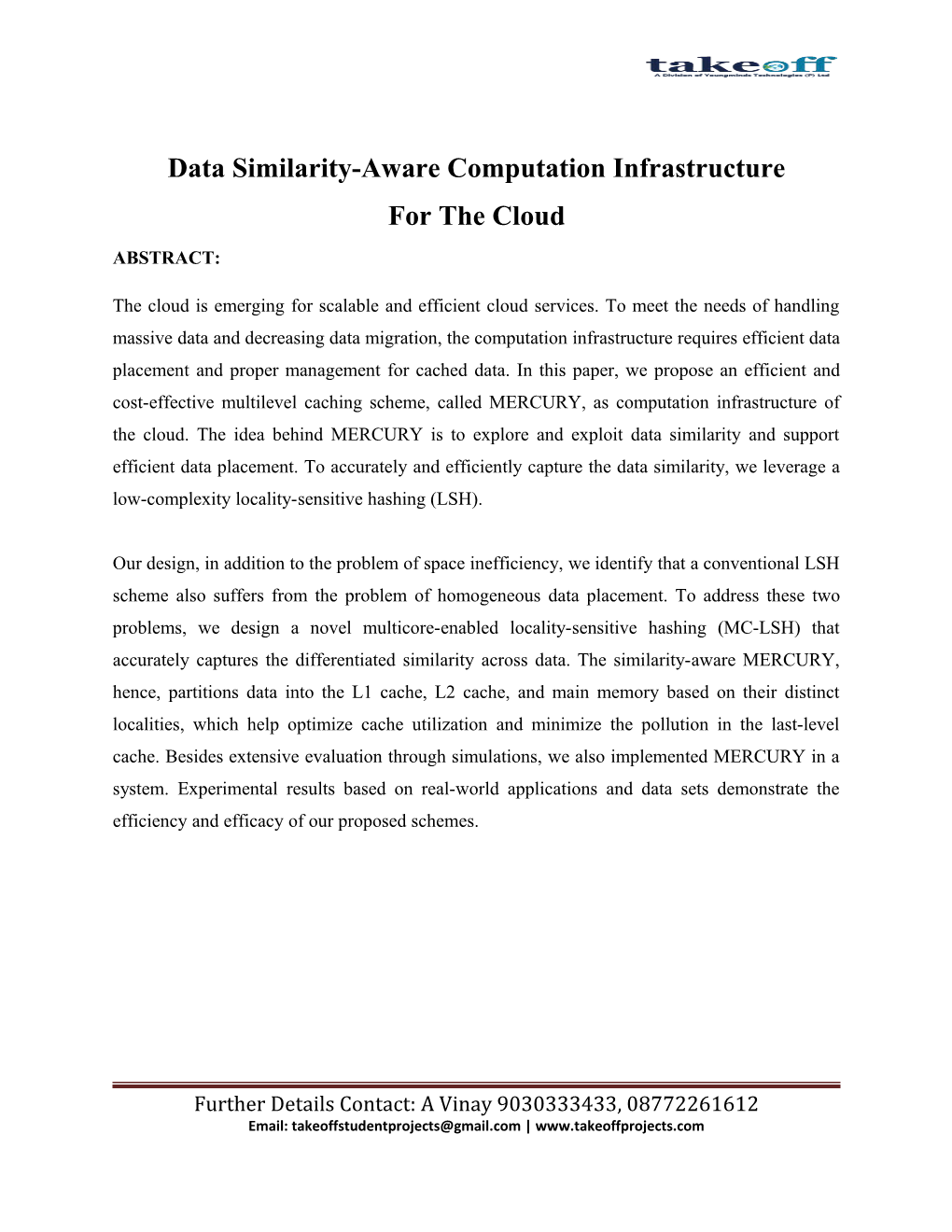 Data Similarity-Aware Computation Infrastructure