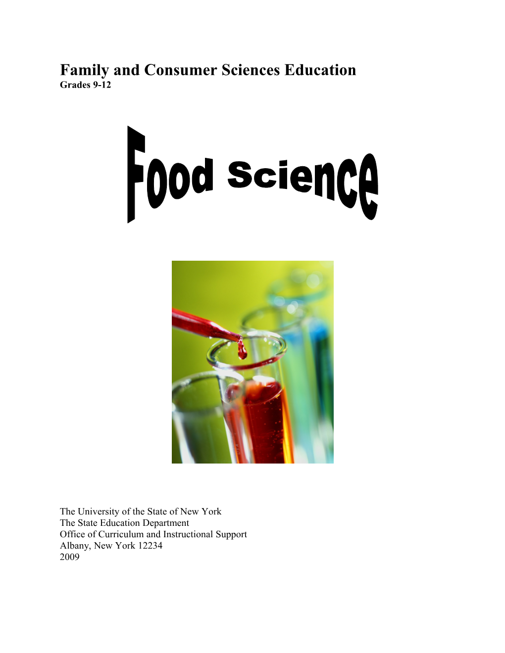 Course: Food Science