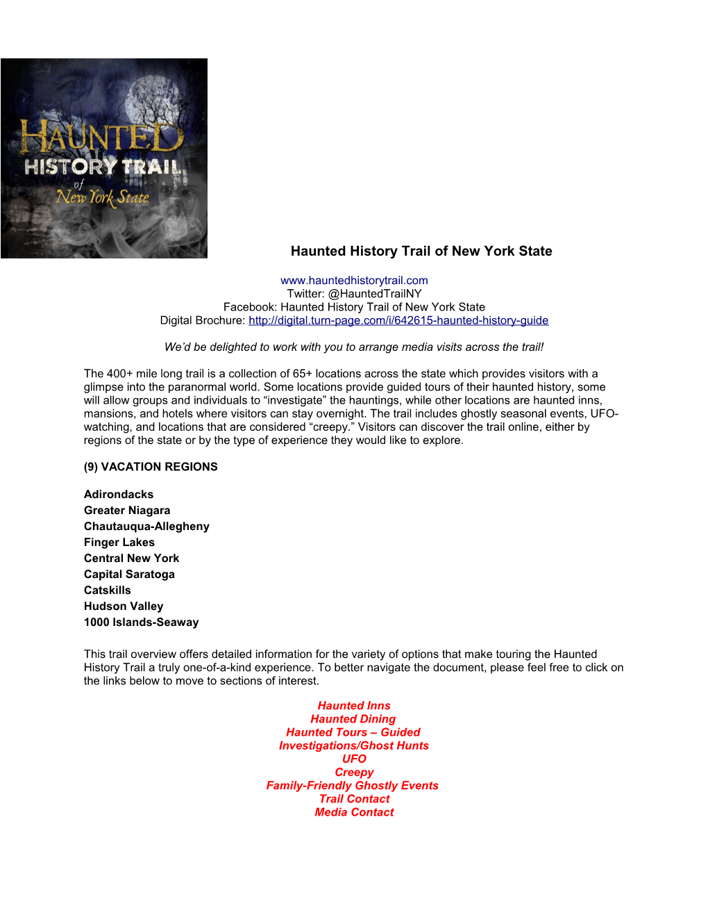 Haunted History Trail of New York State