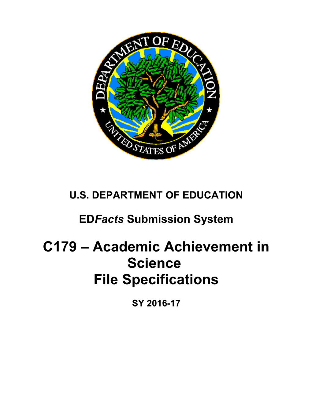 Academic Achievement in Science File Specifications (Msword)