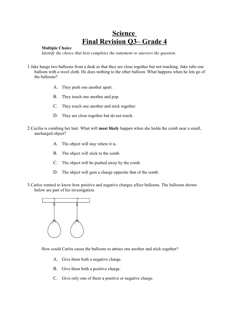 Final Revision Q3 Grade 4