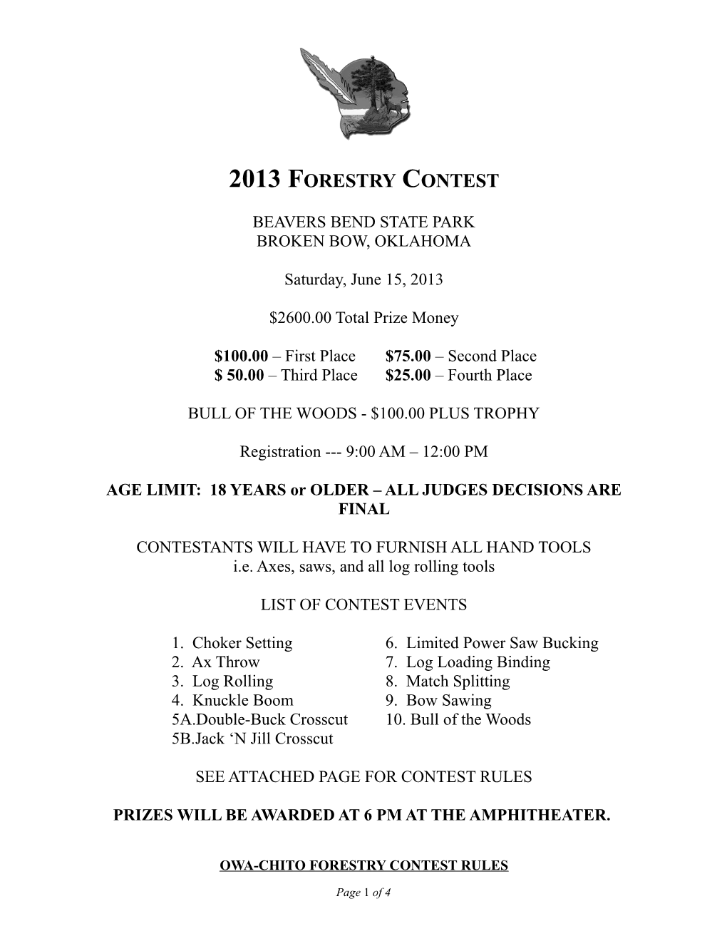 2013 Forestry Contest