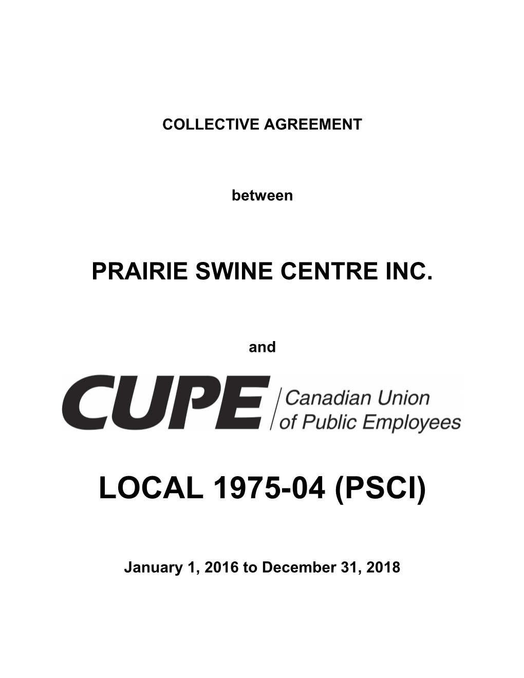 Prairie Swine Centre Inc