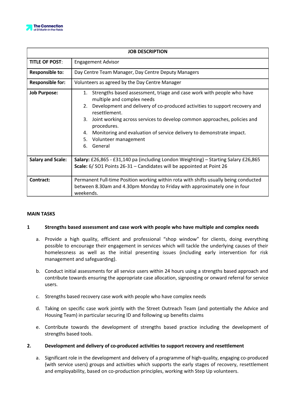 Development and Delivery of Co-Produced Activities to Support Recovery and Resettlement