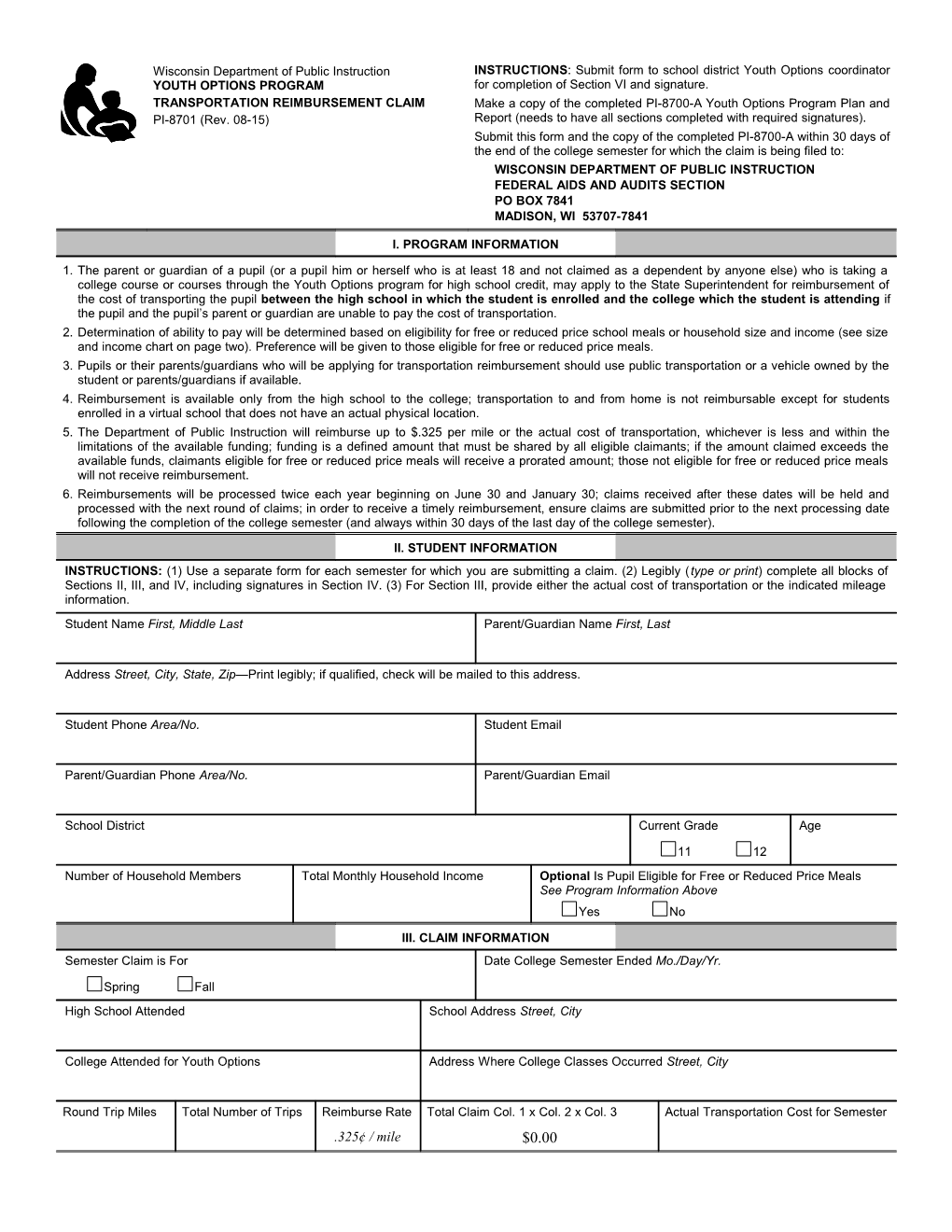 PI-1274 District Assessment Coordinator (DAC) Update Form
